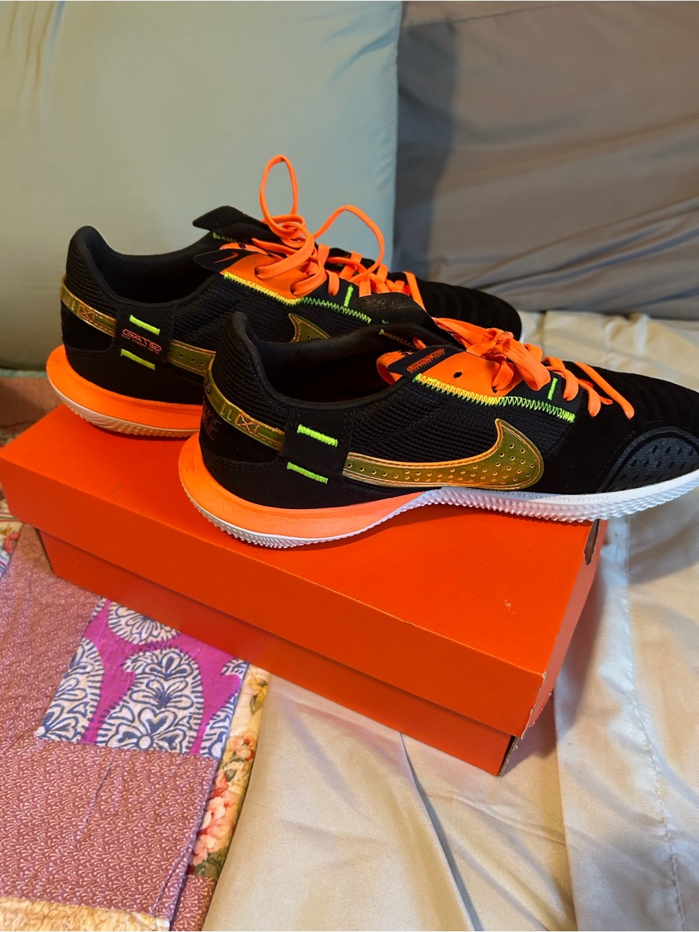 Nike Men’s Black & Orange Athletic Shoes